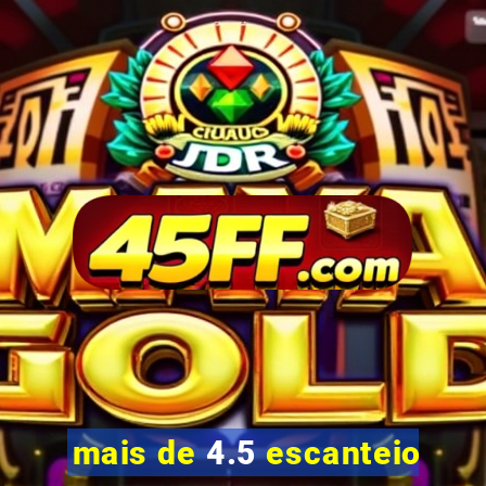 mais de 4.5 escanteio